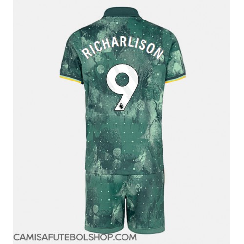 Camisa de time de futebol Tottenham Hotspur Richarlison #9 Replicas 3º Equipamento Infantil 2024-25 Manga Curta (+ Calças curtas)